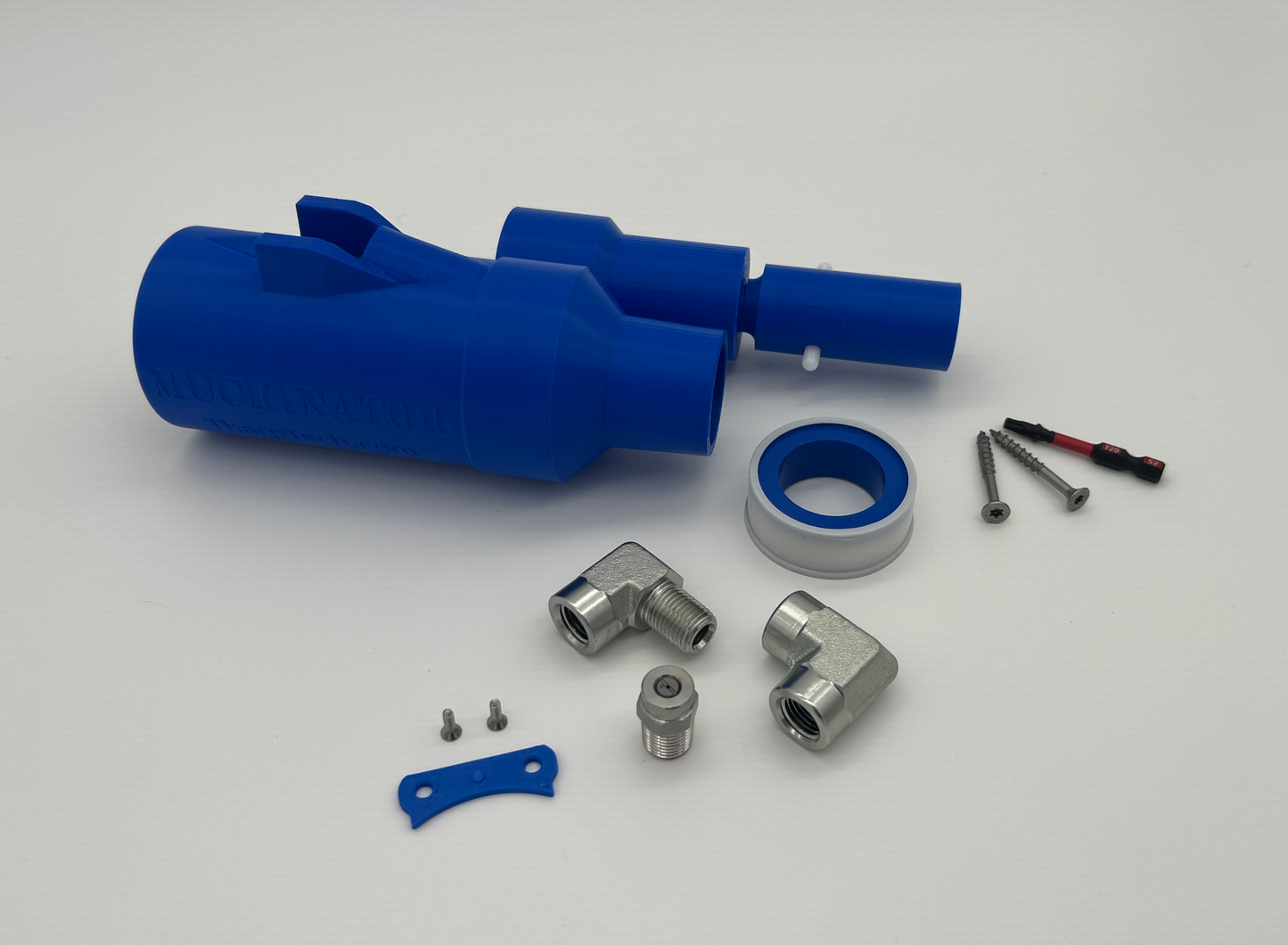 Muckinator Jet Vac Kit and Pool Pole Adapter